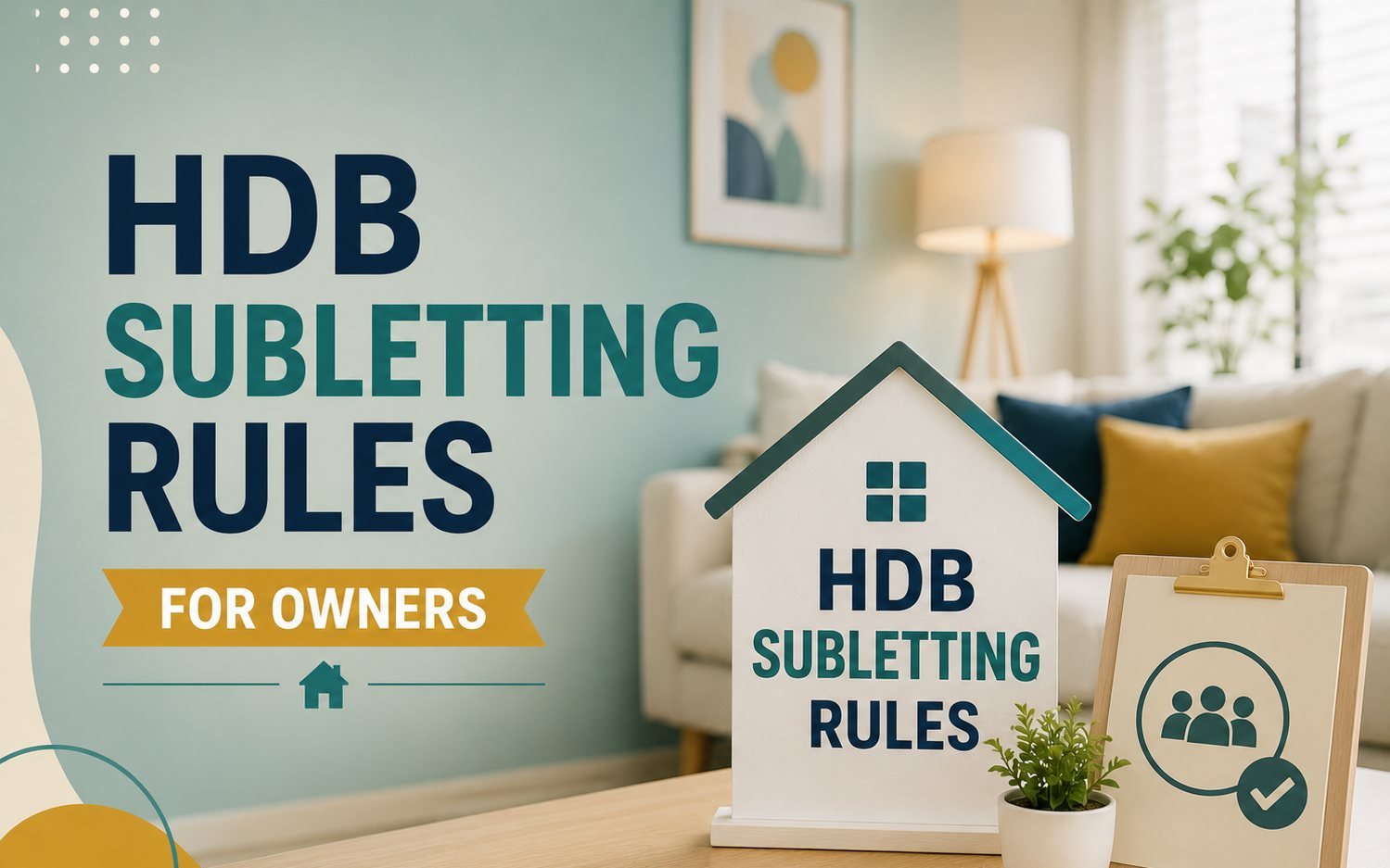HDB Subletting Rules for Owners
